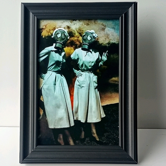 GasMask Nurses Edgy Oddity Gothic Punk Rock Home - Picture 2 of 7
